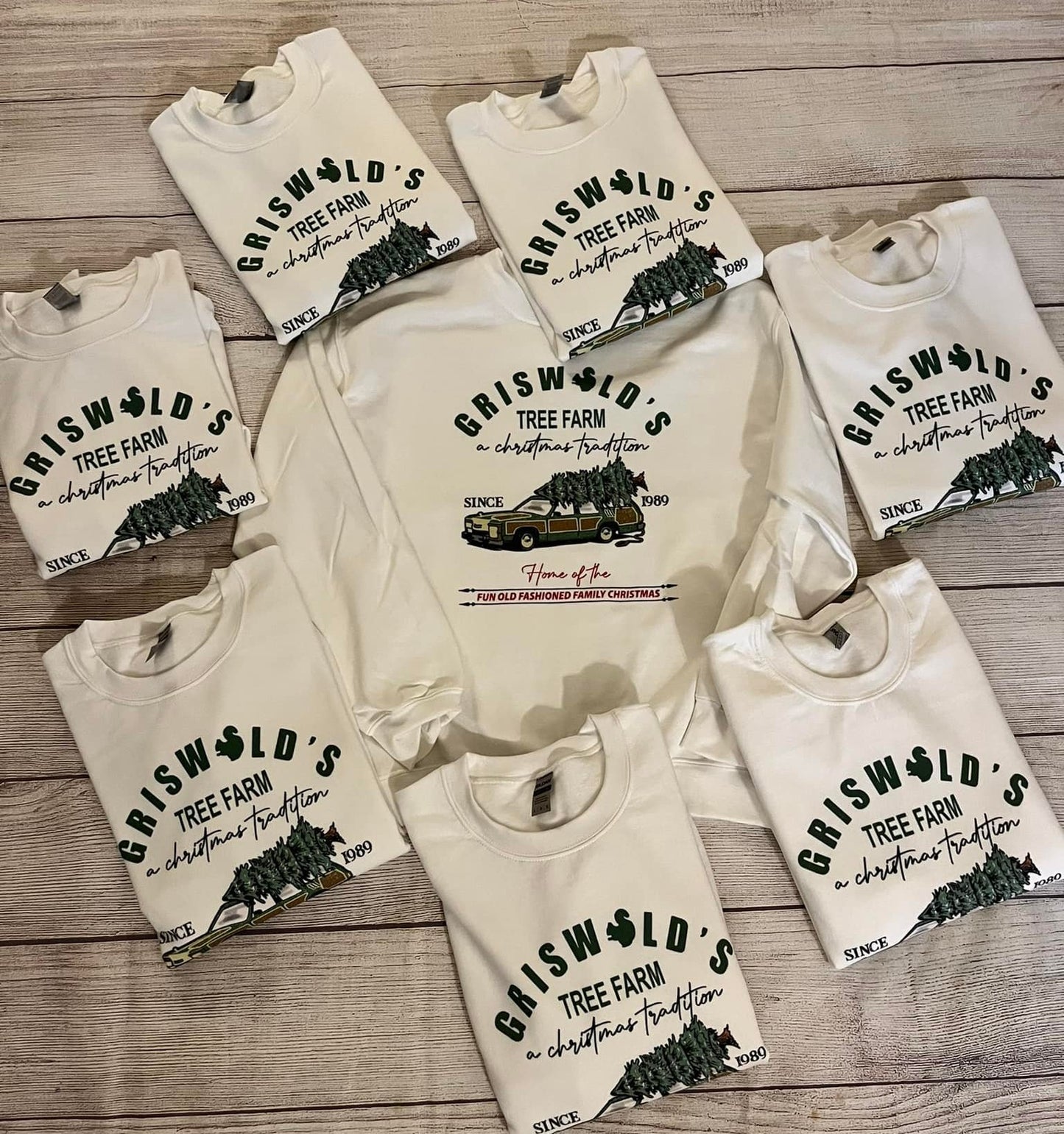 GRISWOLDS TREE FARM TEE OR CREWNECK SWEATSHIRT