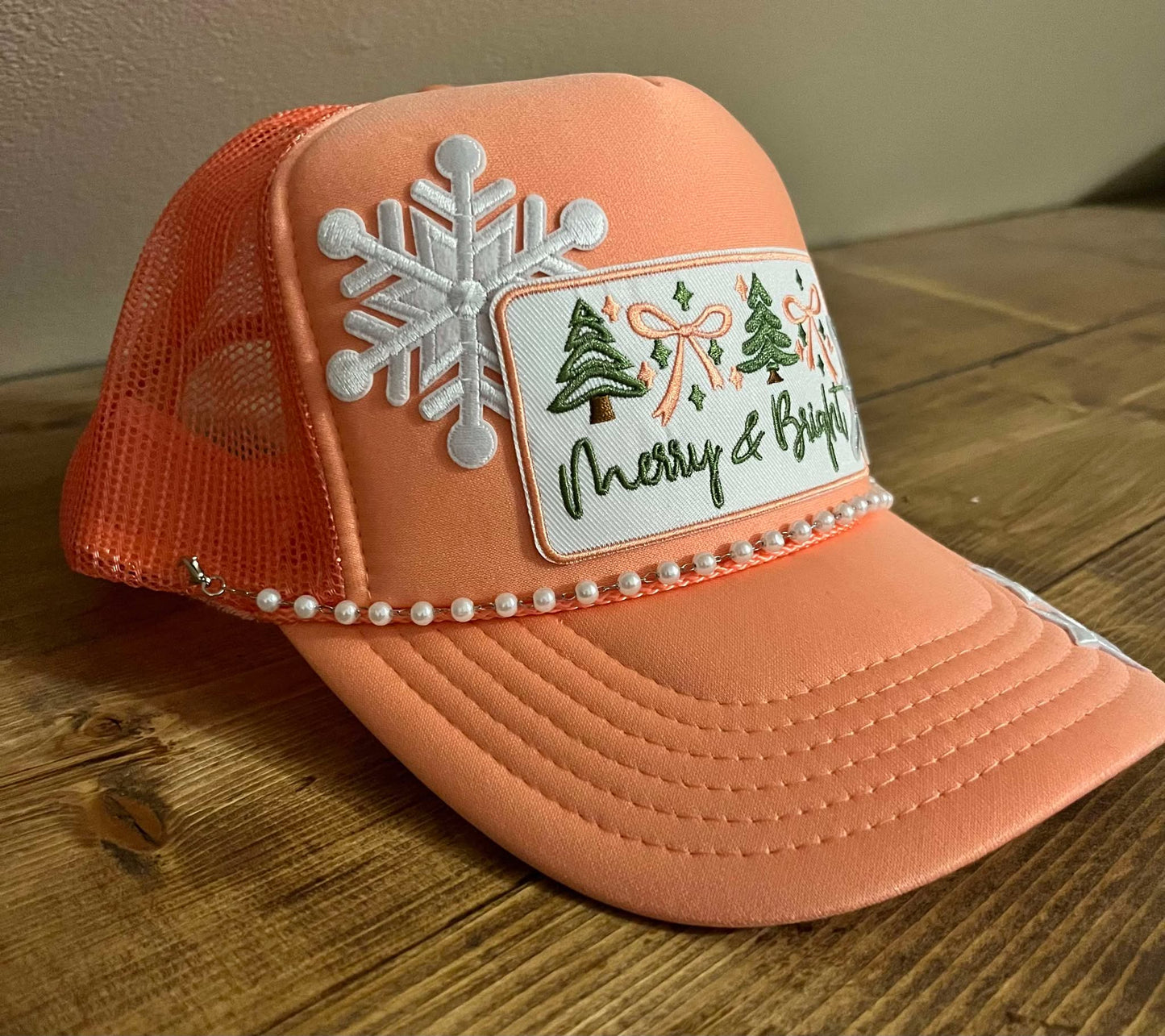 MERRY & BRIGHT TRUCKER HAT
