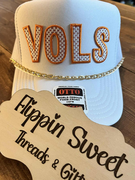 CHECKERED VOLS TRUCKER HAT