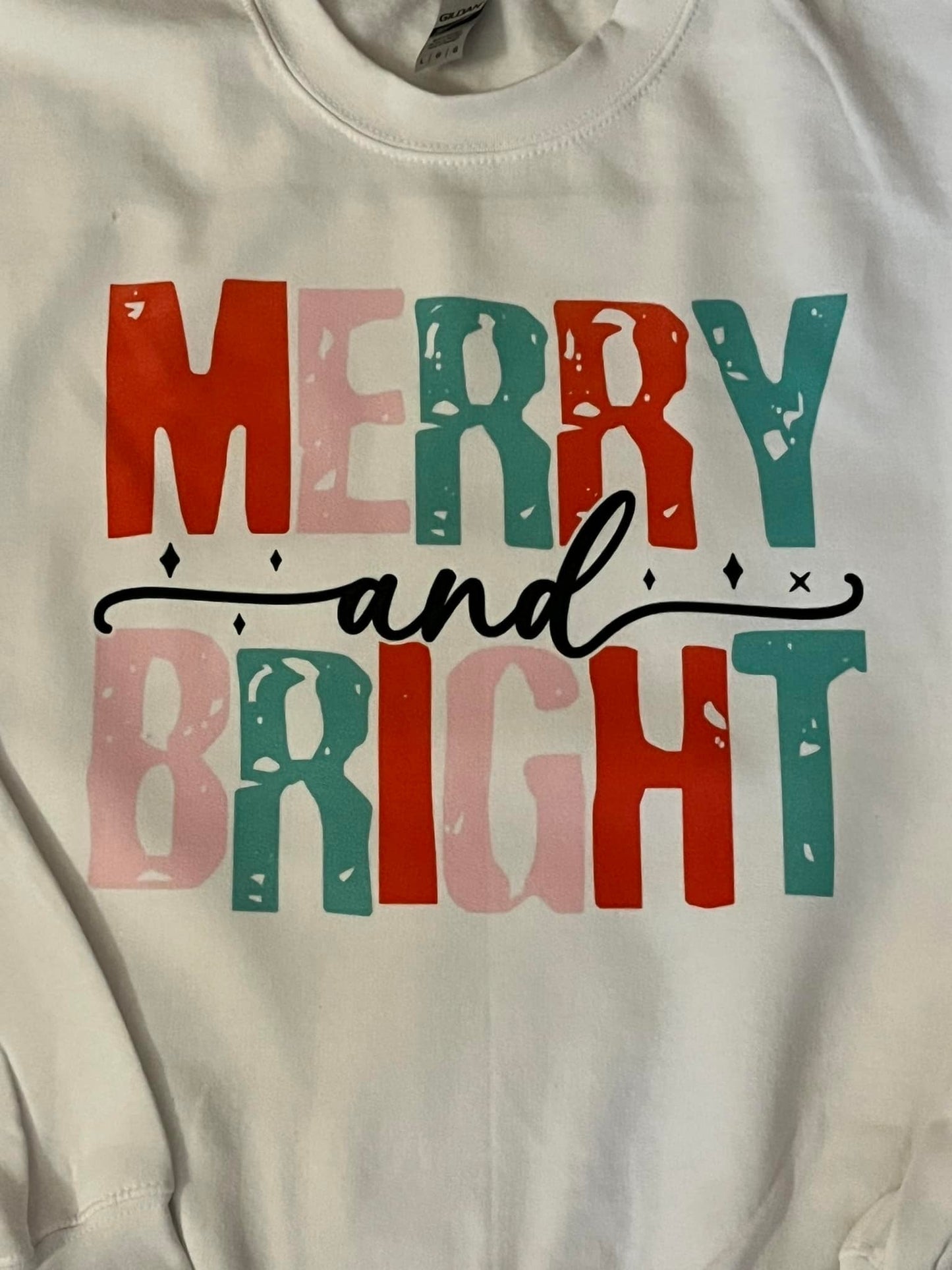 MERRY & BRIGHT CREWNECK SWEATSHIRT