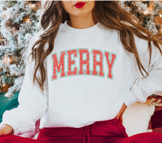 MERRY TEE OR CREWNECK SWEATSHIRT