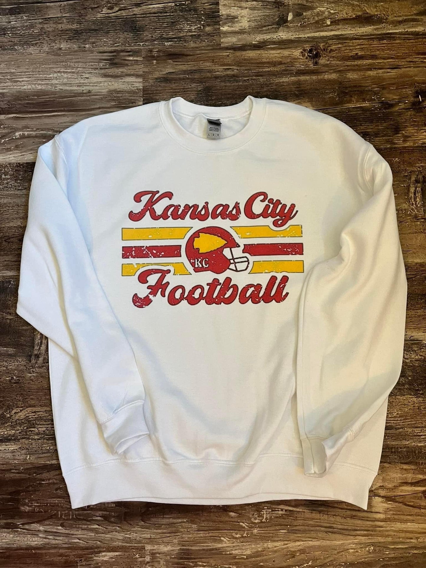 KANSAS CITY FOOTBALL CREWNECK