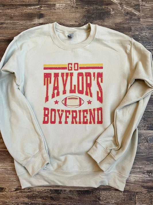 GO TAYLOR'S BOYFRIEND CHIEFS CREWNECK SWEATSHIRT