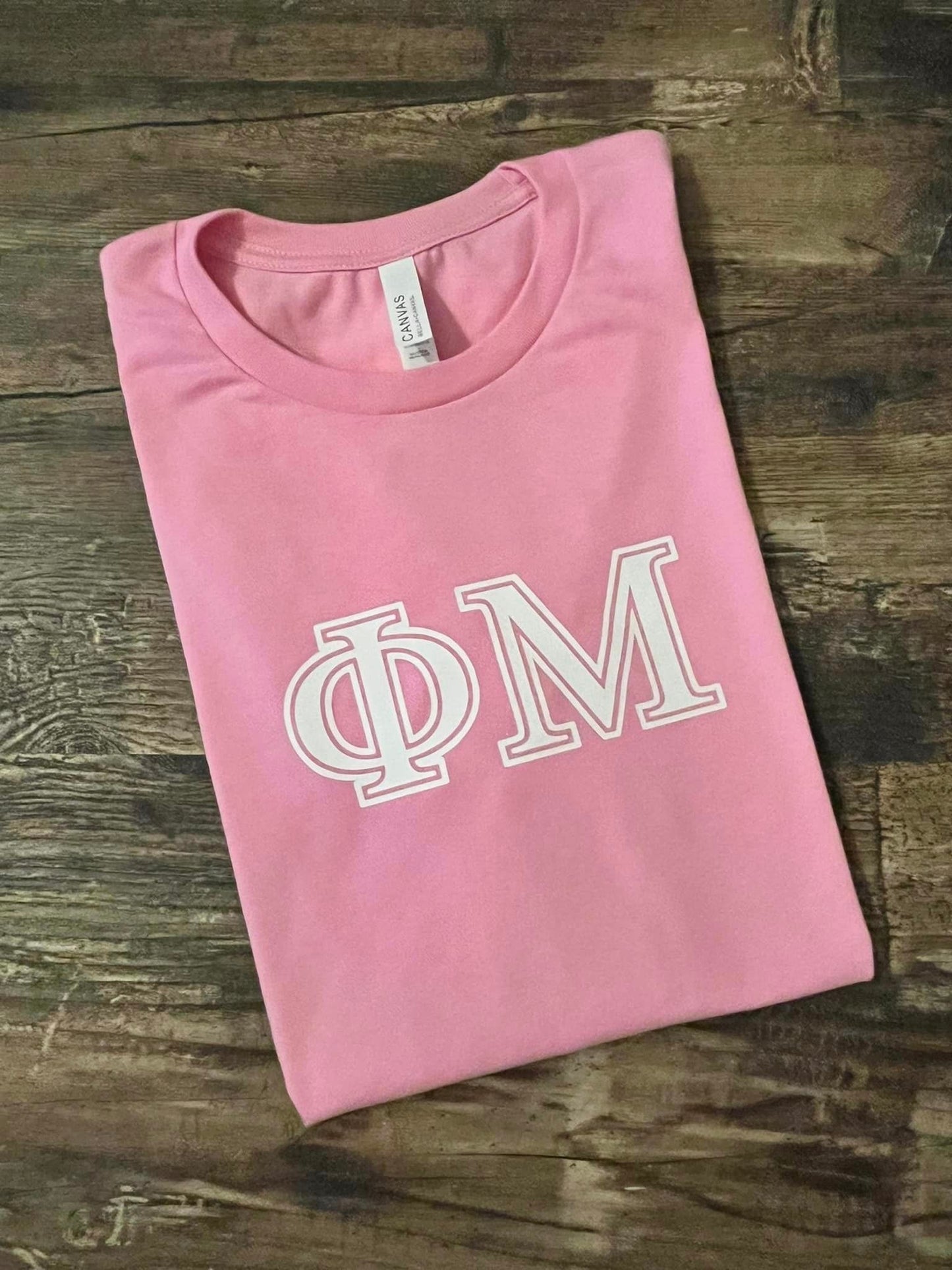 PHI MU SORORITY LETTER TEE