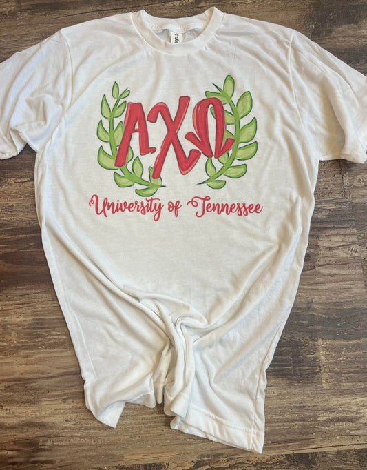 ALPHA CHI OMEGA UNIVERSITY OF TENNESSEE TEE