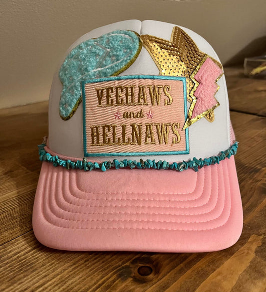 YEEHAWS & HELLNAWS TRUCKER HAT