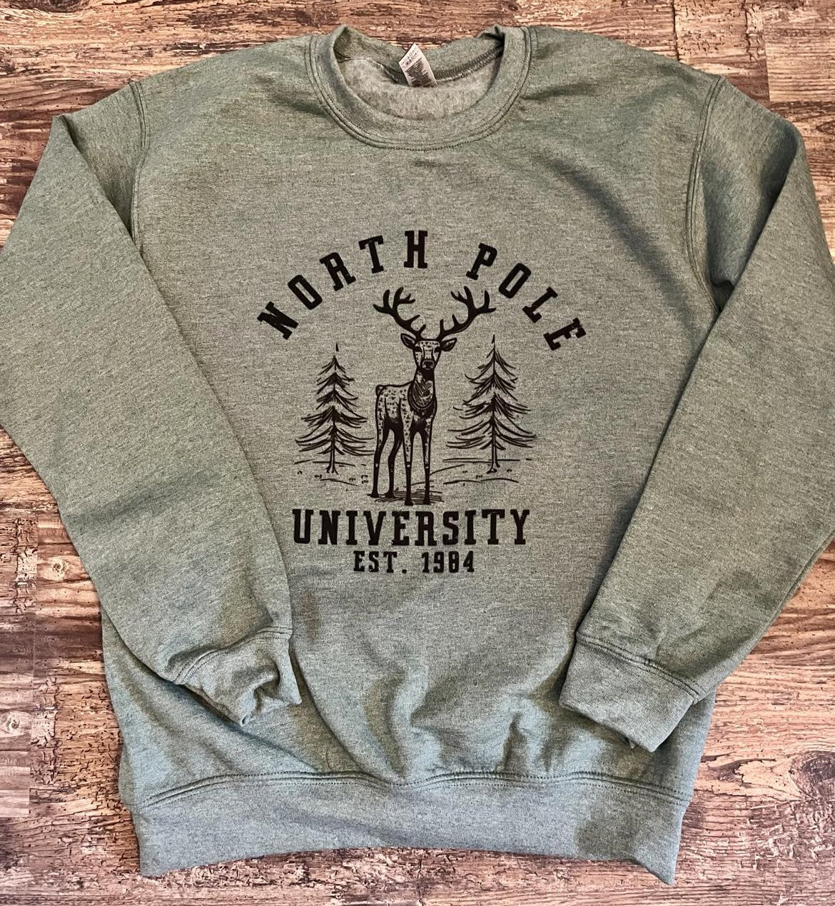 NORTHPOLE UNIVERSITY CREWNECK SWEATSHIRT