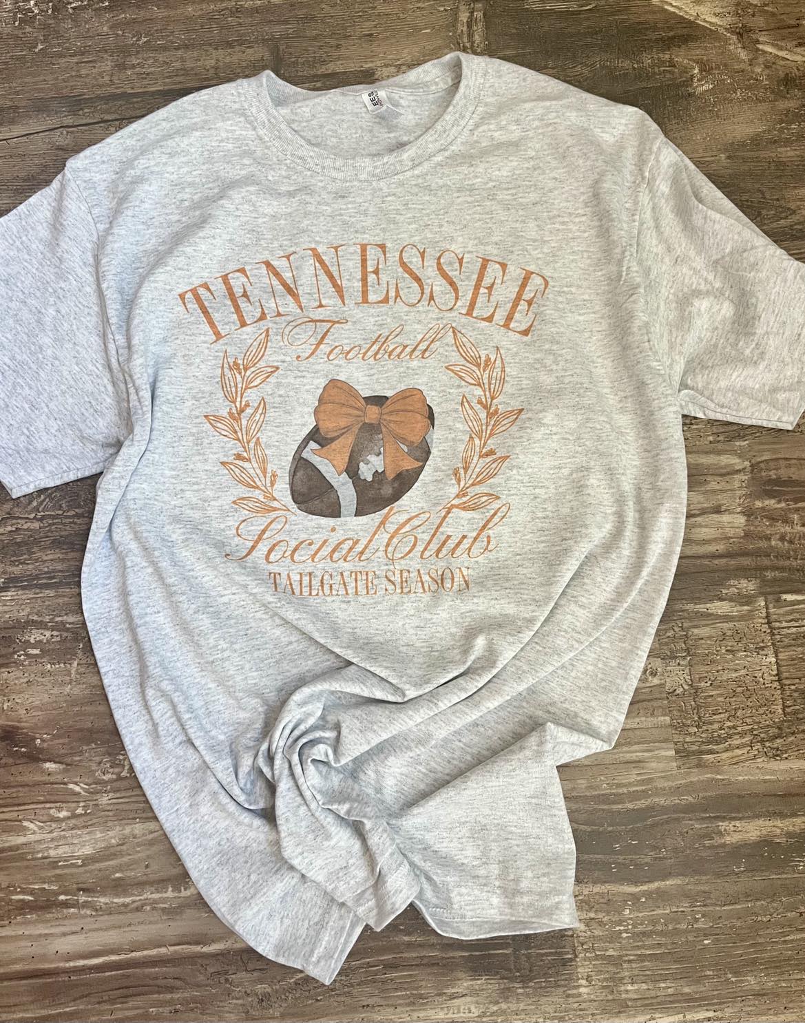 TENNESSEE FOOTBALL SOCIAL CLUB TEE OR CREWNECK SWEATSHIRT