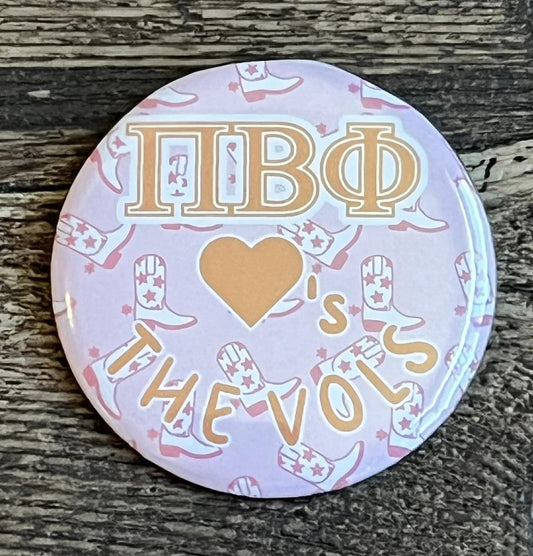 PI BETA PHI LOVES THE VOLS GAME DAY PIN