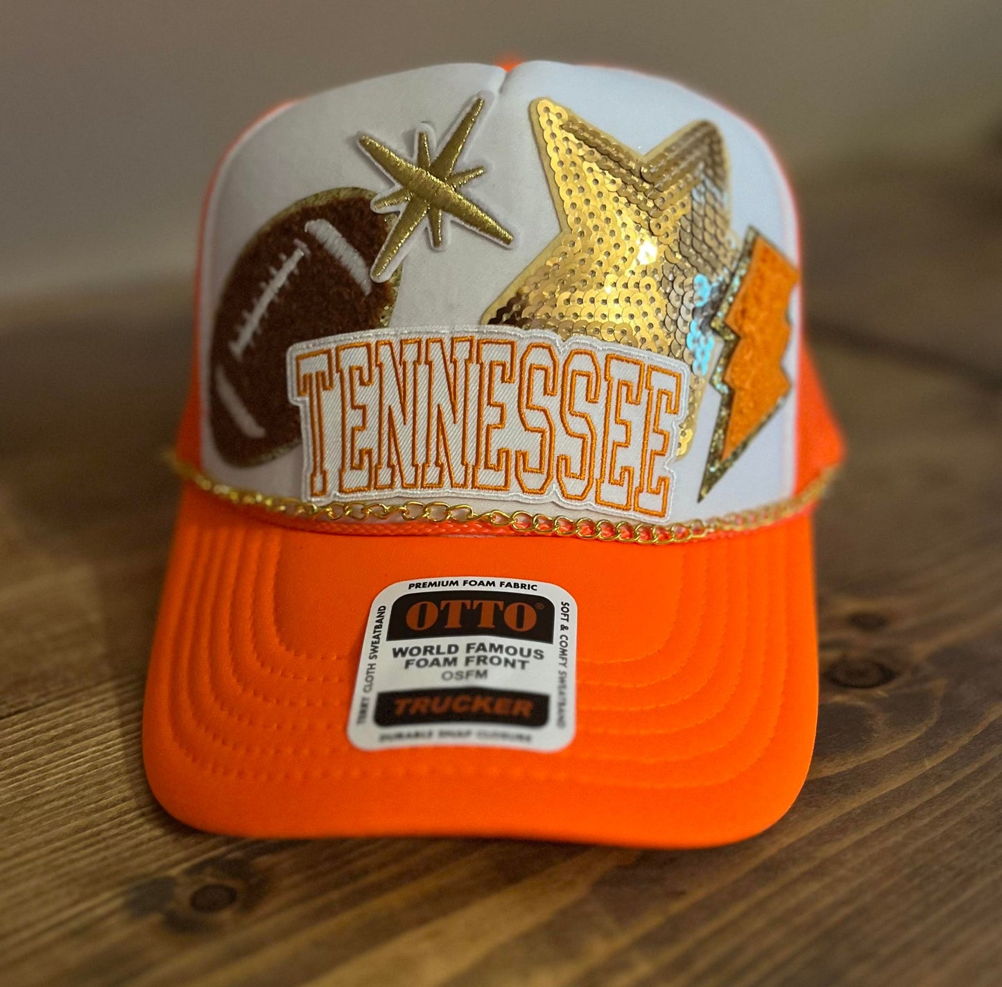 NEON ORANGE VOLS TRUCKER HAT