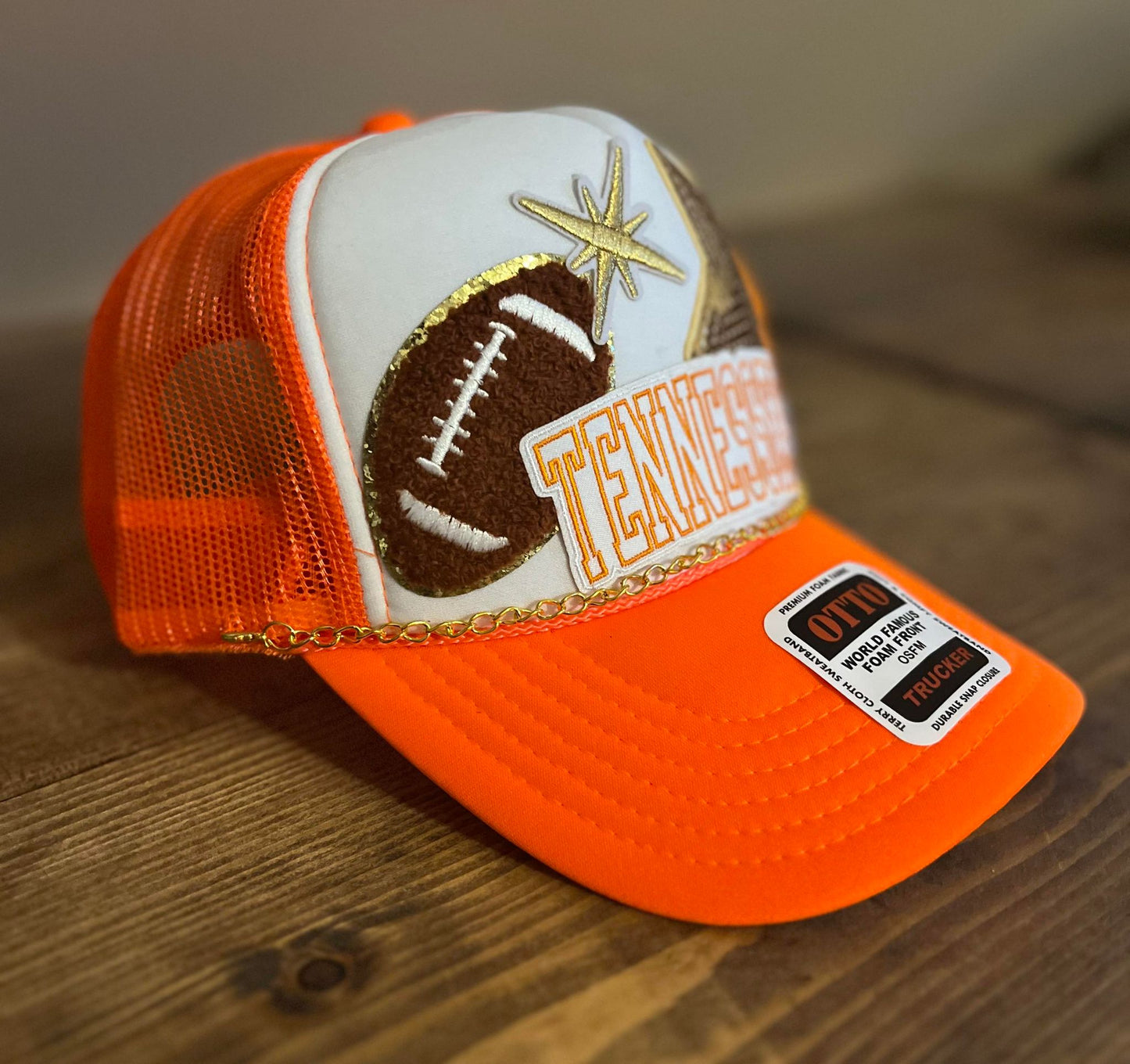 NEON ORANGE VOLS TRUCKER HAT