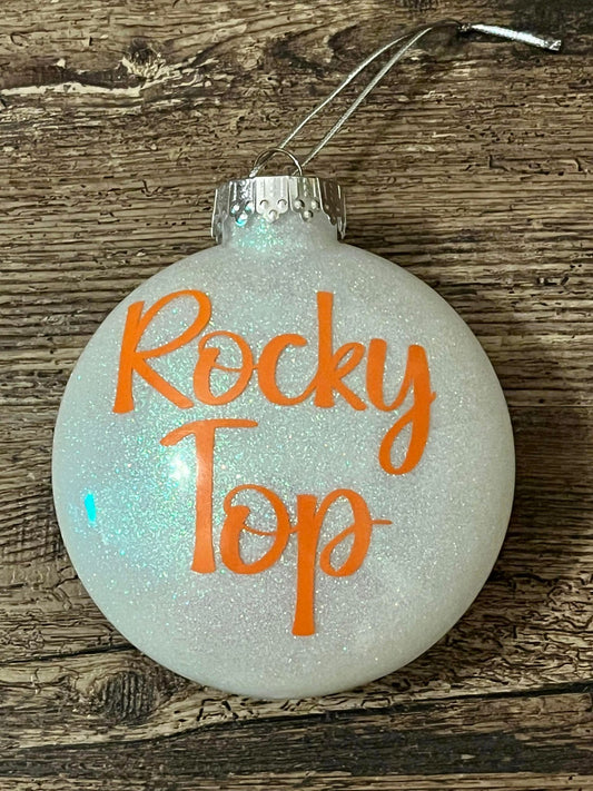 ROCKY TOP GLITTER ORNAMENT