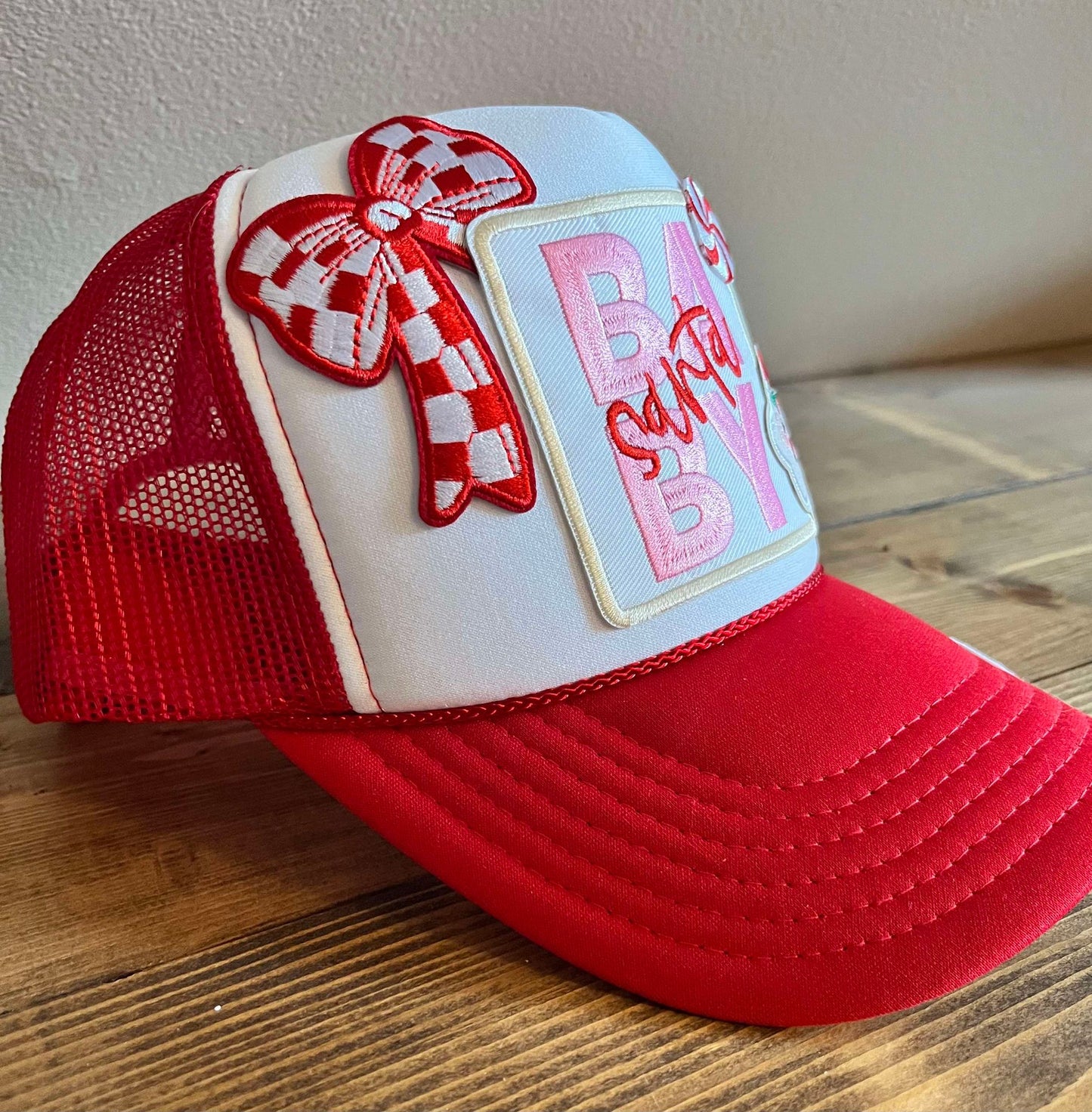 SANTA BABY TRUCKER HAT