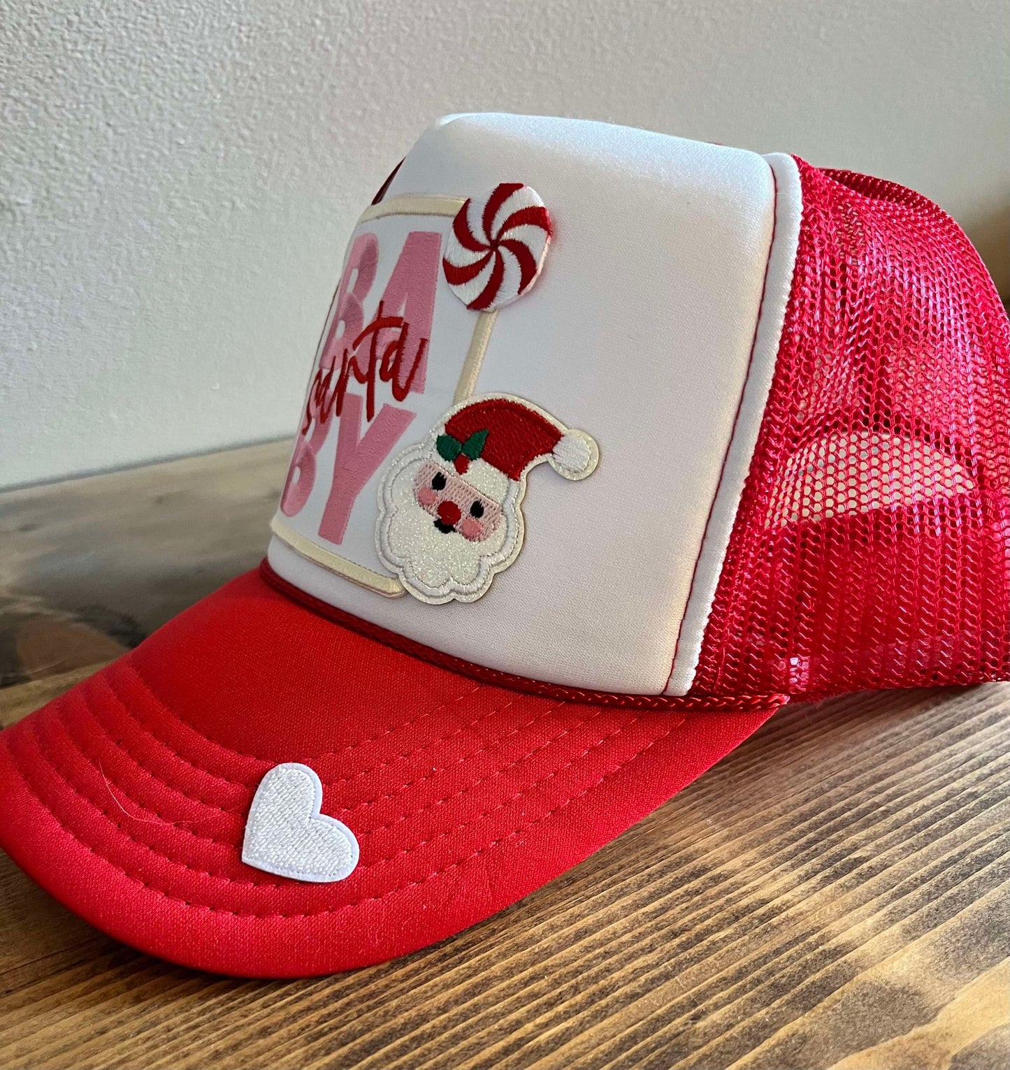 SANTA BABY TRUCKER HAT