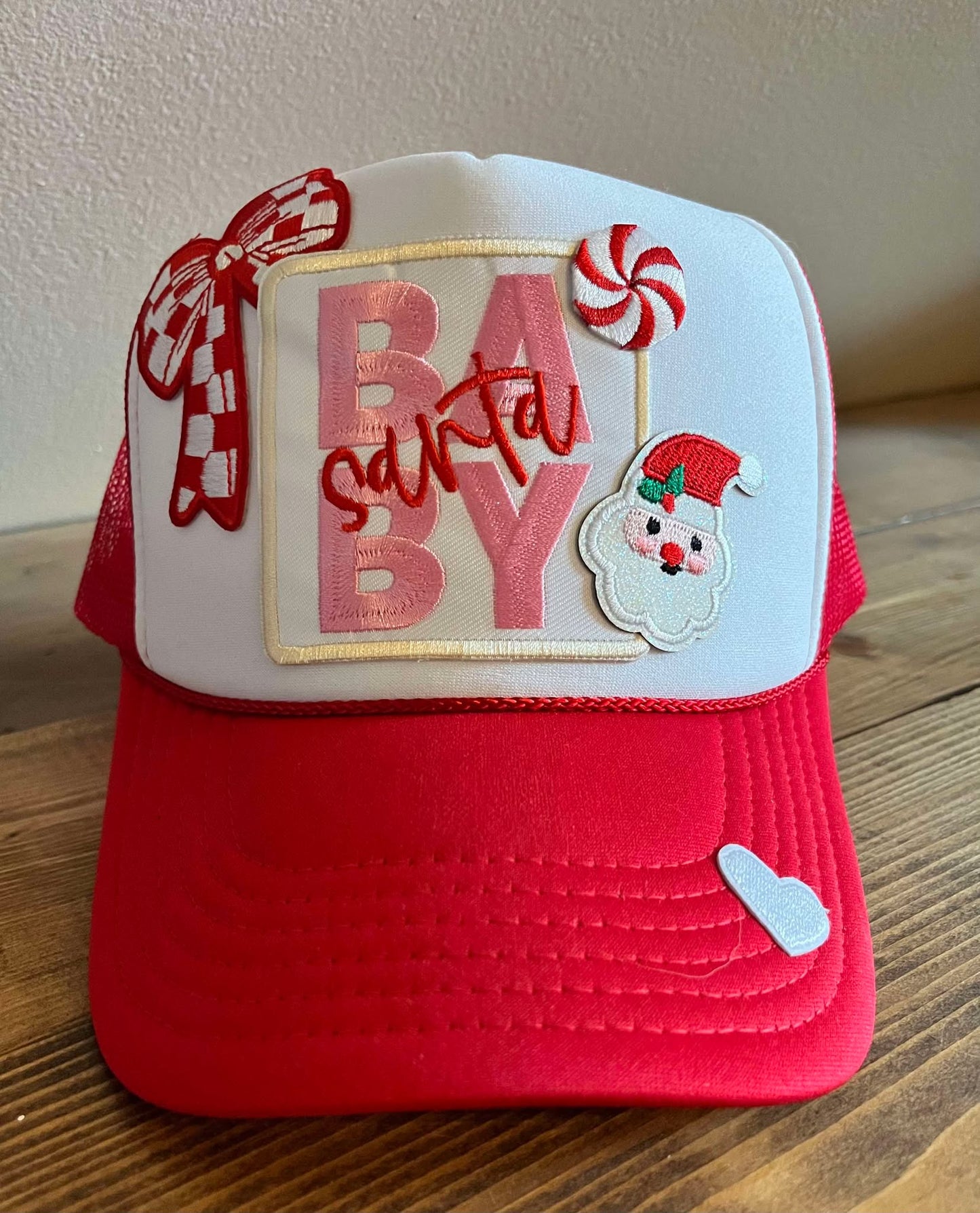 SANTA BABY TRUCKER HAT