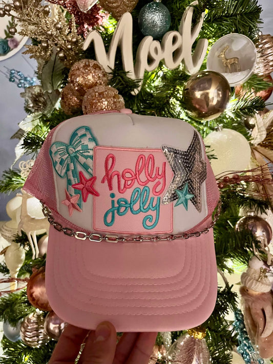 HOLLY JOLLY TRUCKER HAT
