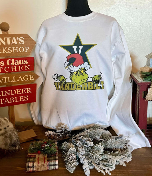 VANDERBILT GRINCH CREWNECK SWEATSHIRT