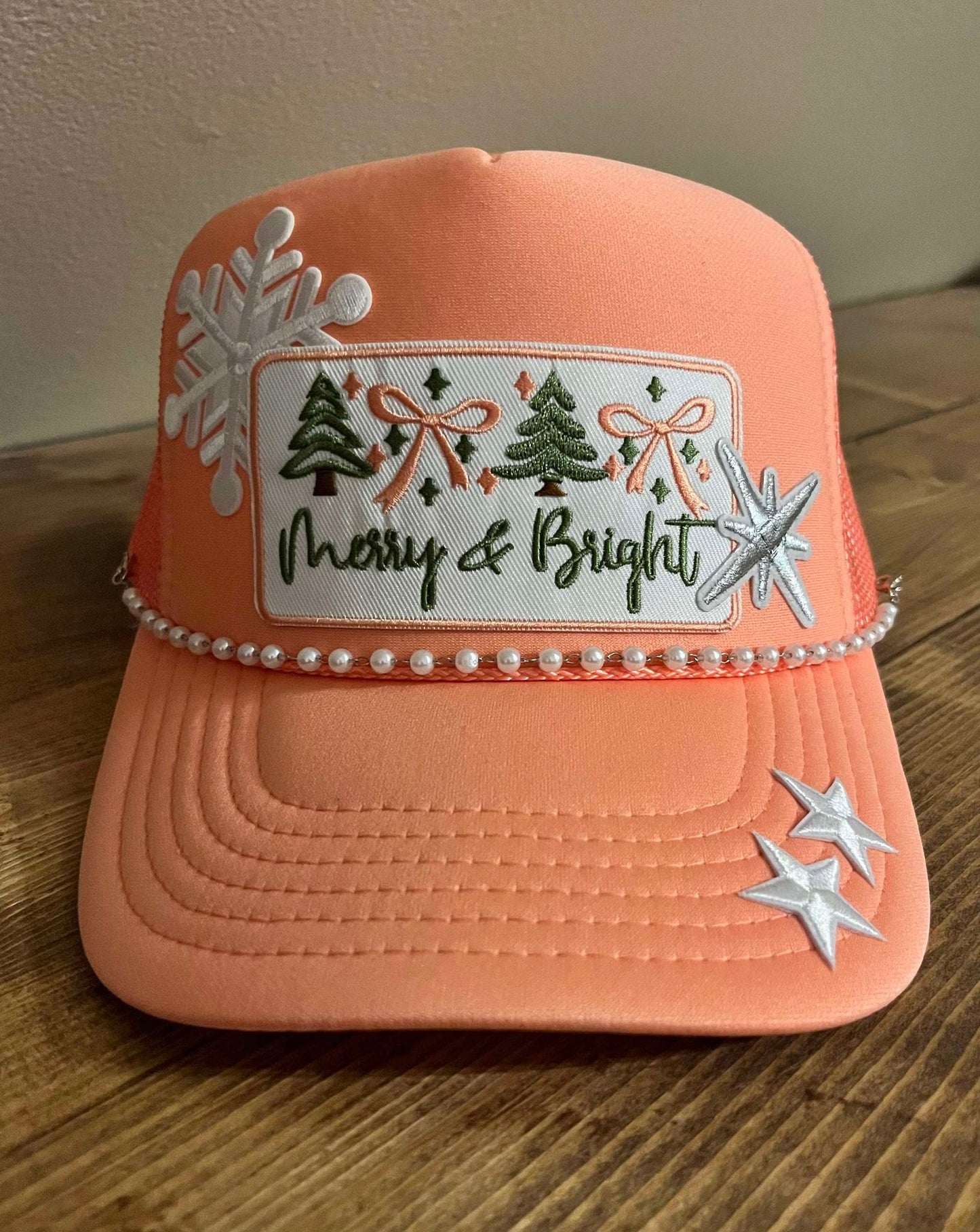 MERRY & BRIGHT TRUCKER HAT
