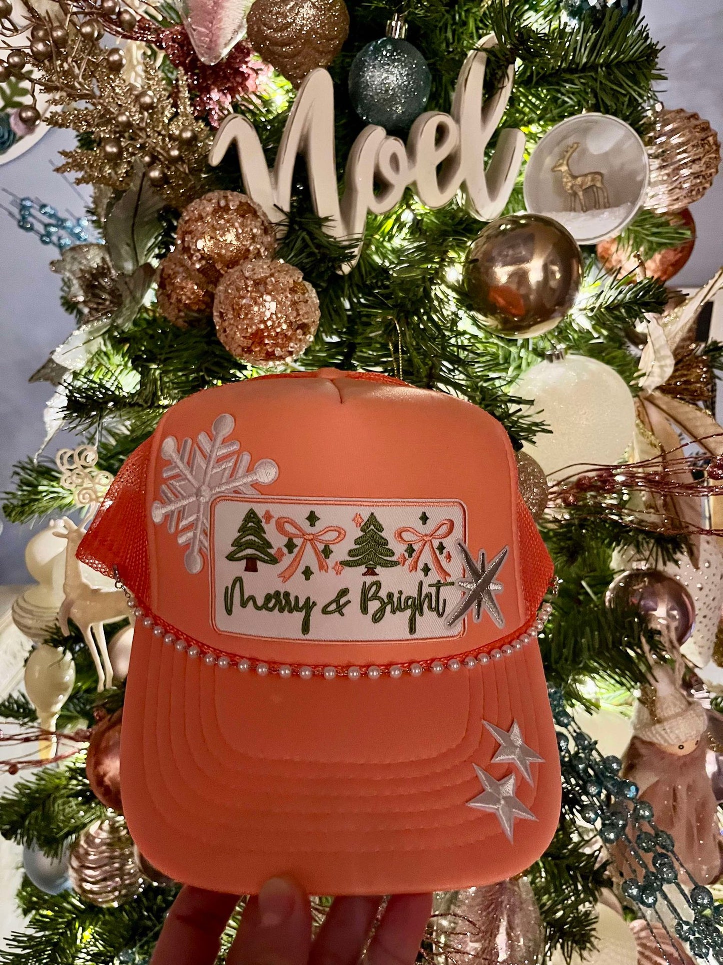 MERRY & BRIGHT TRUCKER HAT