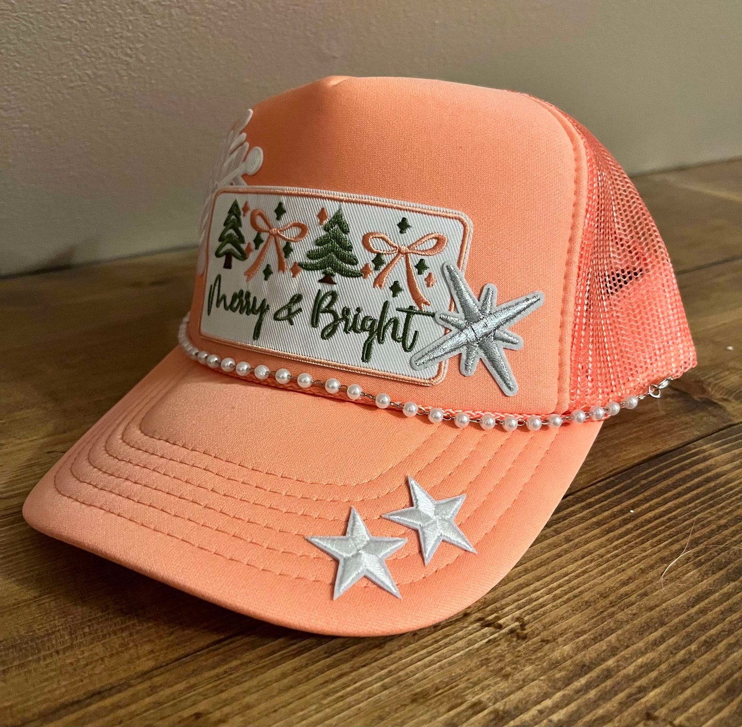 MERRY & BRIGHT TRUCKER HAT