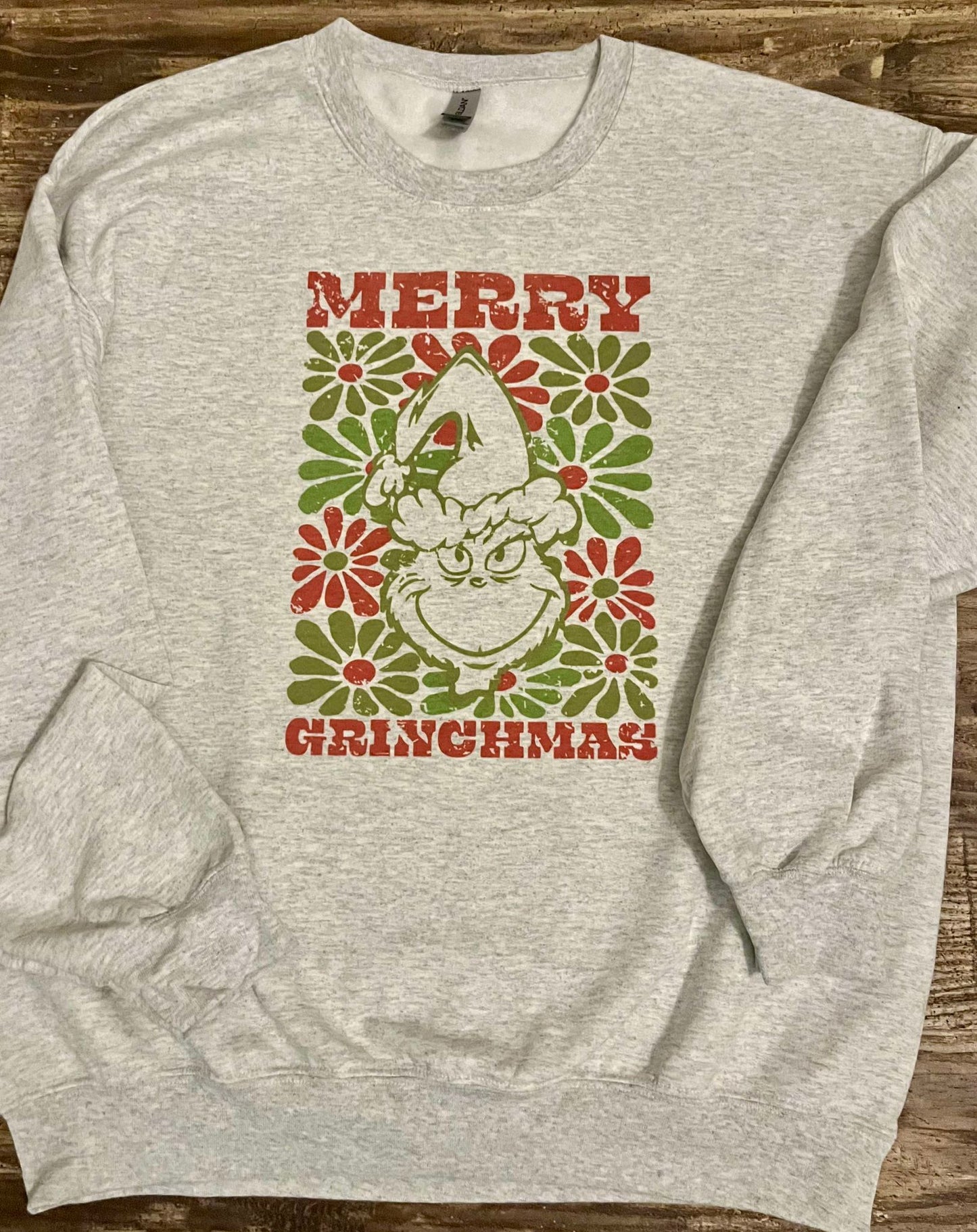MERRY GRINCHMAS RETRO CHRISTMAS CREWNECK