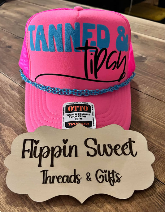 TANNED & TIPST TRUCKER HAT