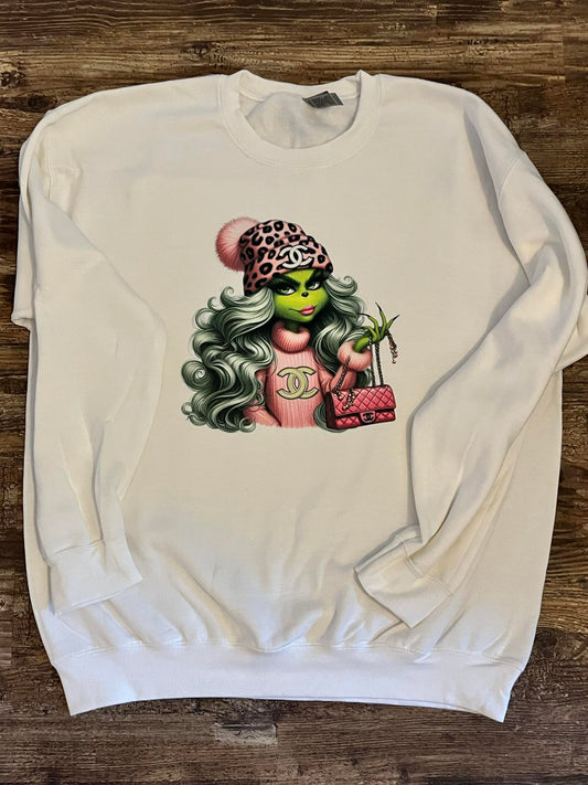 BOUGIE GRINCH CREWNECK SWEATSHIRT