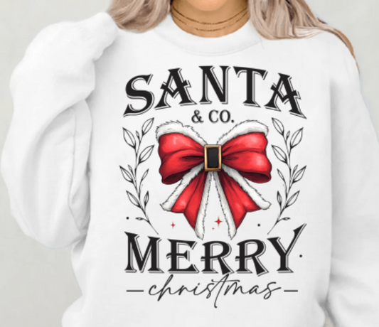 SANTA & CO COQUETTE TEE OR CREWNECK SWEATSHIRT