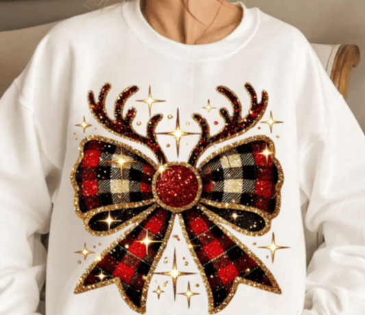 RUDOLPH COQUETTE TEE OR CREWNECK SWEATSHIRT