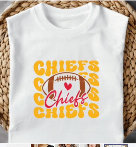KANSAS CITY CHIEFS LOVE FOOTBALL CREWNECK SWEATSHIRT