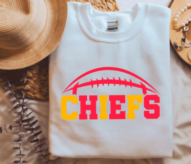 KANSAS CITY CHIEFS FOOTBALL CREWNECK SWEATSHIRT